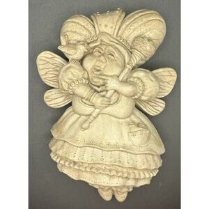 Carruth Songbird Fairy Godmother Cast Stone Wall Whimsical Sculpture Heavy